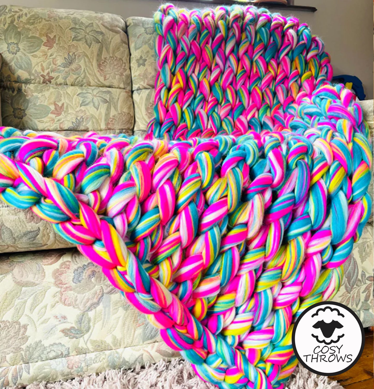 Large Arm Knitted Throw