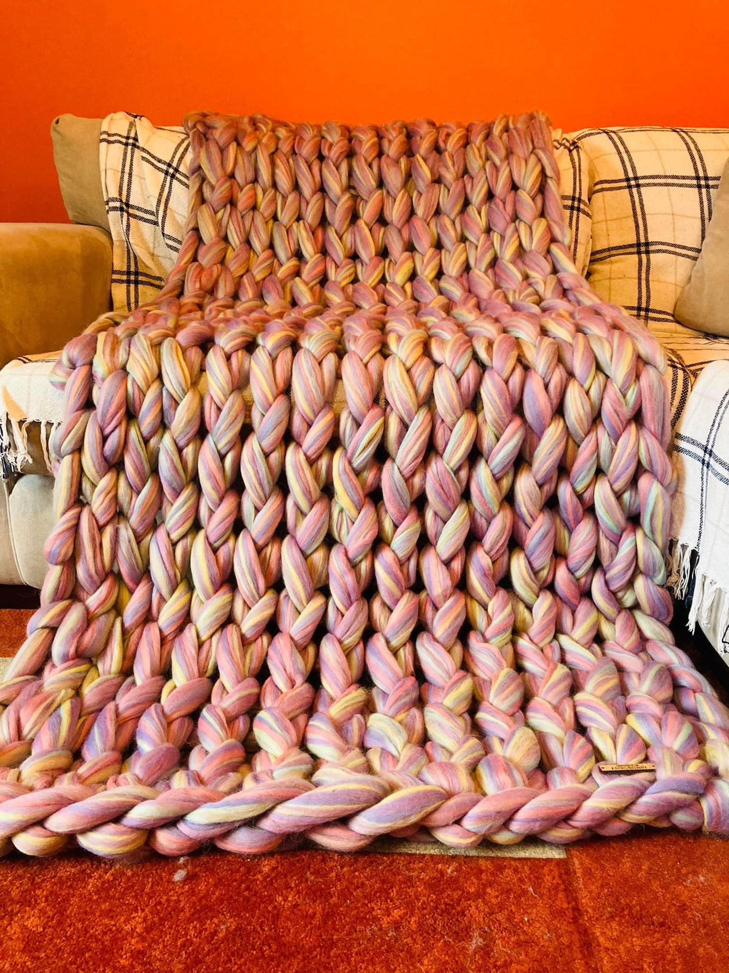 Large Arm Knitted Throw